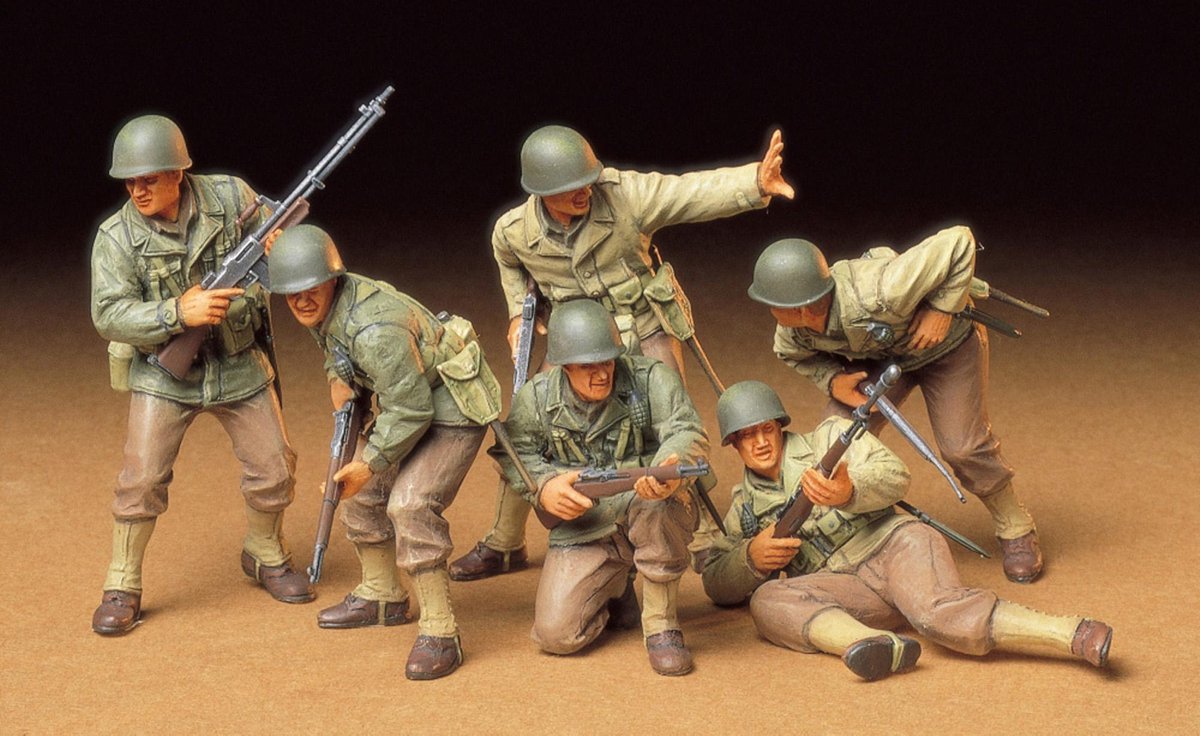 Tamiya U.S. Army Assault Infantry Set + Ammo by Mig lijm