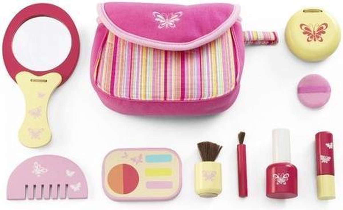 Wonderworld - Houten roze make up set