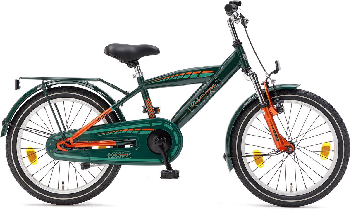 Supersuper Kicks Kinderfiets - 18 inch - Groen