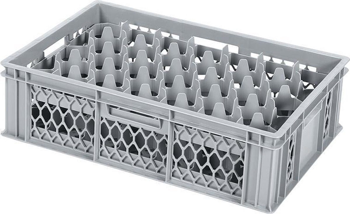 Glazenkrat voor 33 glazen - max. glashoogte 143 mm - max. Ø 75 mm