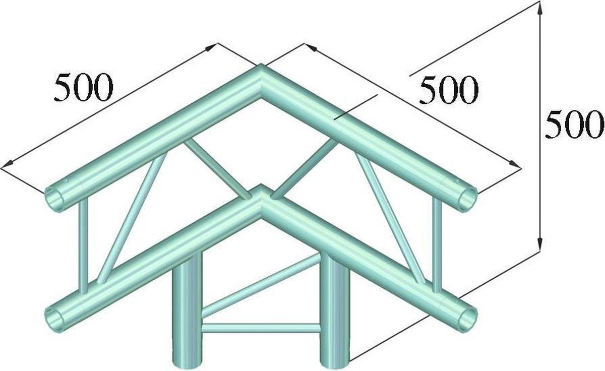 ALUTRUSS BILOCK E-GL22 C31-V 3-way corner 90°