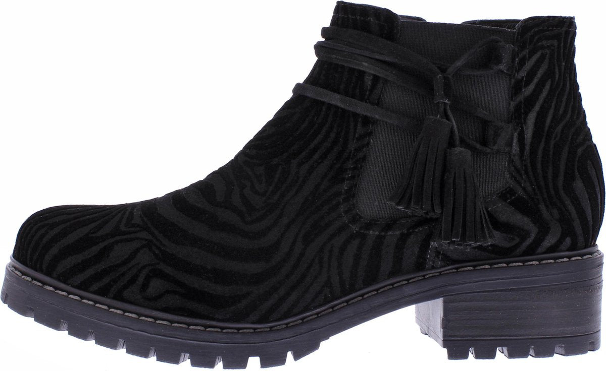 Verhulst Nikky laarsje wijdte G 8435A - 70 - 77_2875 Zwart zebra maat 41