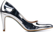 Giulia Vrouwen Leren  Pumps / Damesschoenen Naaldhak hoogte 8 cm en hoger   - Giulia 8 lak - Zilver - Maat 41