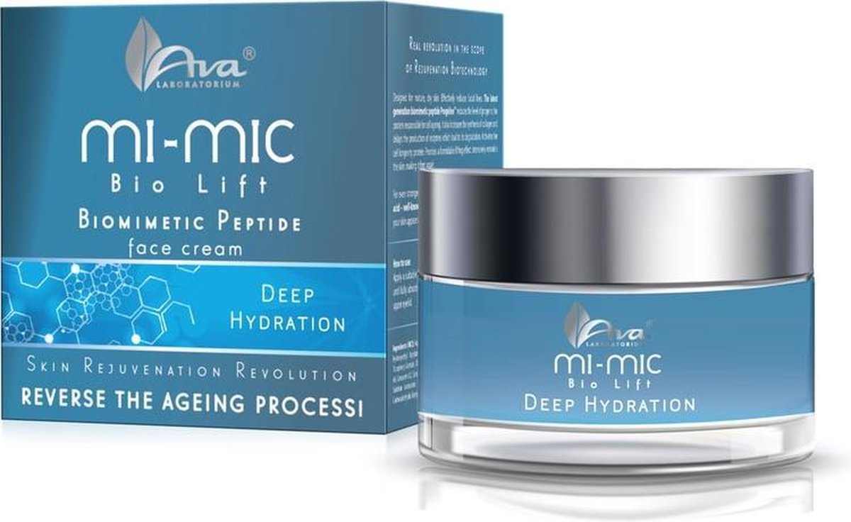 AVA Cosmetics Mi-Mic Biomimetic Peptide Face Cream Deep Hydration 50ml.