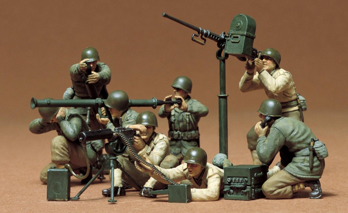 U.S. Gun and Mortar Team + Ammo by Mig lijm