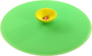 Lurch - Deksel voor drinkglas - Siliconendeksel - set van 8 st. - 10.5cm - Gele Bloem