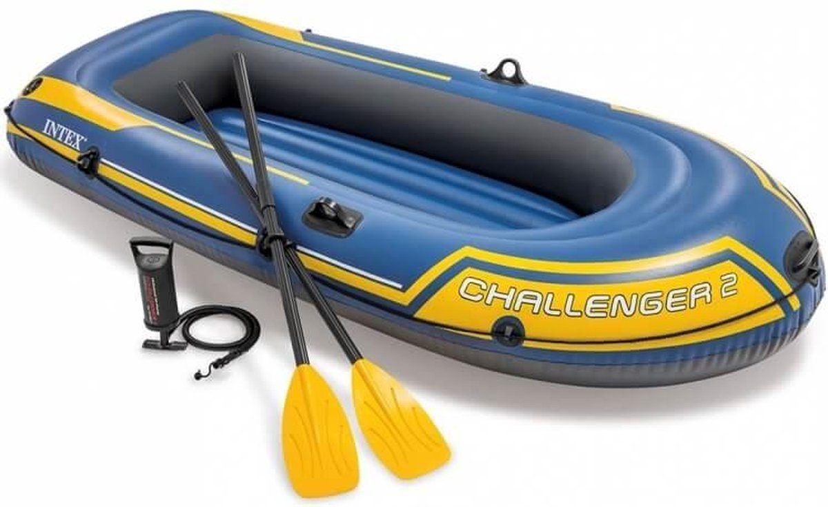Intex Challenger 2 Set - Met peddels en pomp (met reparatiesetje)