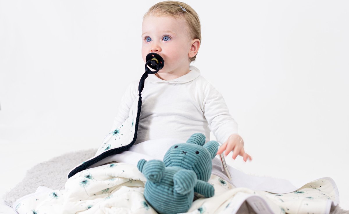 Wallabiezzz - Babydeken - Dandelion Mint - 75x90cm