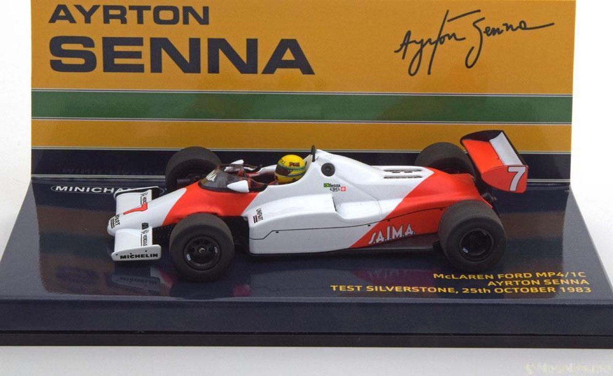 F1 McLaren MP4/1C A. Senna Test Silverstone 1983