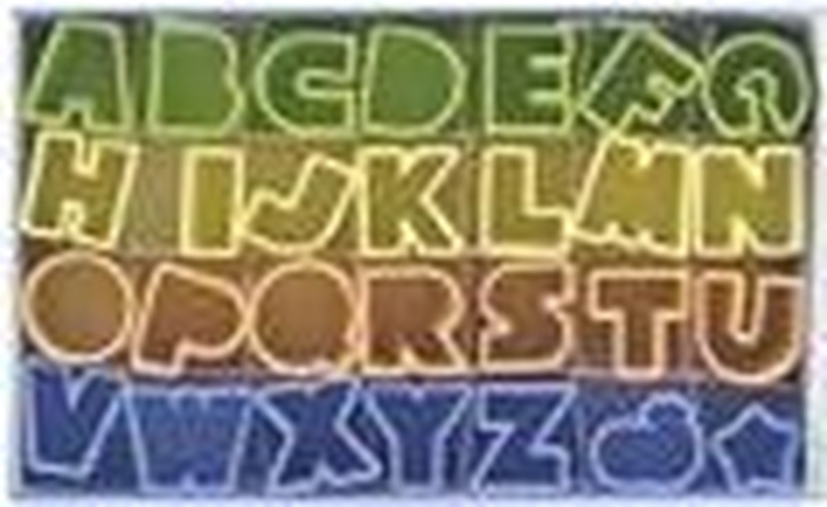 Alphabet uitsteker set - Compleet alfabet - Kleine Koekjes Uitstekers