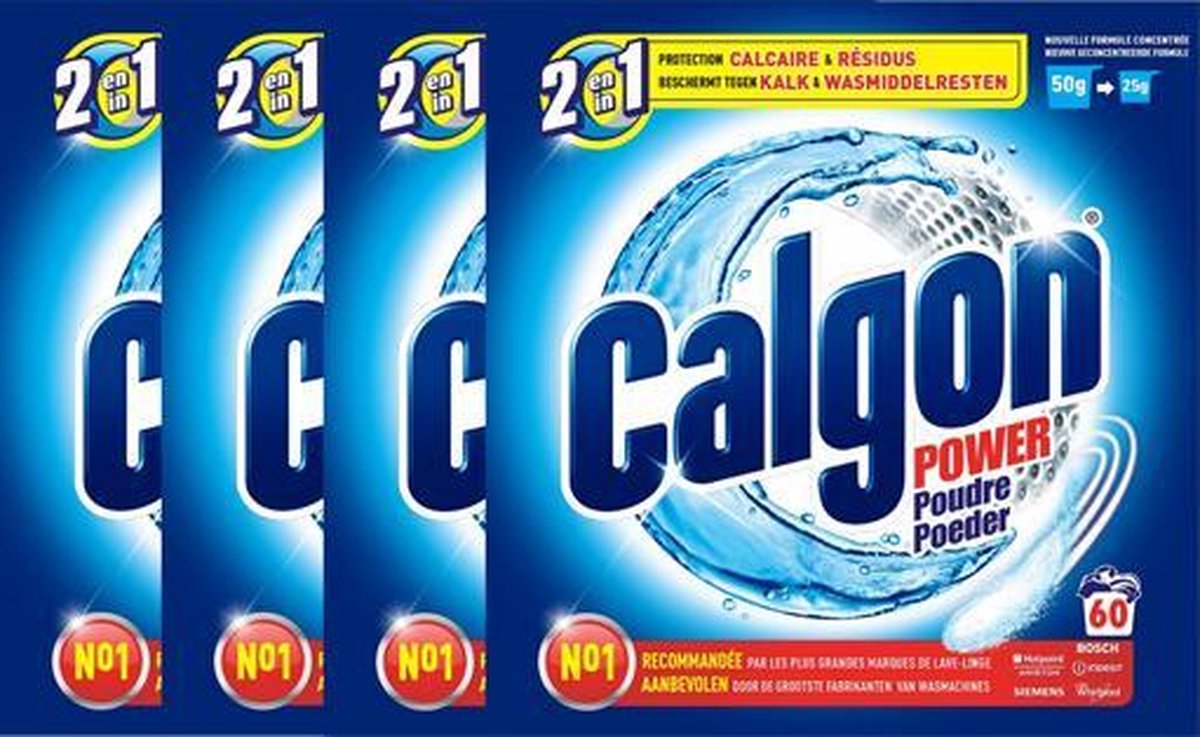 Calgon Ontkalkingspoeder voor Wasmachines - 4 x 60 wasbeurten
