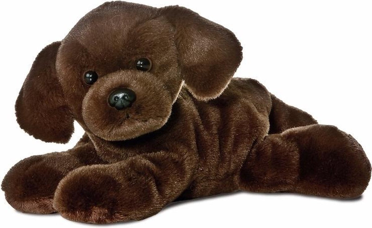 Pluche bruine labrador honden knuffel 20 cm