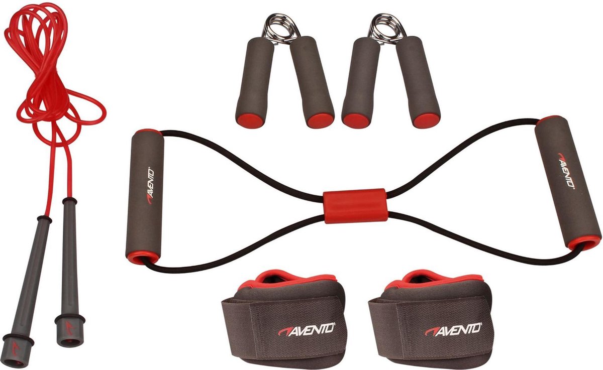 Avento Fitness Set - 6-delig - Grijs/Roze/Zwart