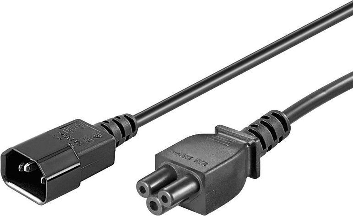 ACT AK5218 0.5m C5 stekker C14 stekker Zwart electriciteitssnoer