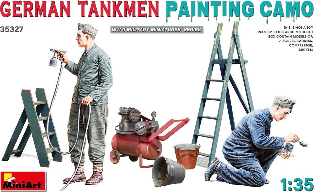Miniart - German Tankmen Camo Painting (8/20) * - MIN35327 - modelbouwsets