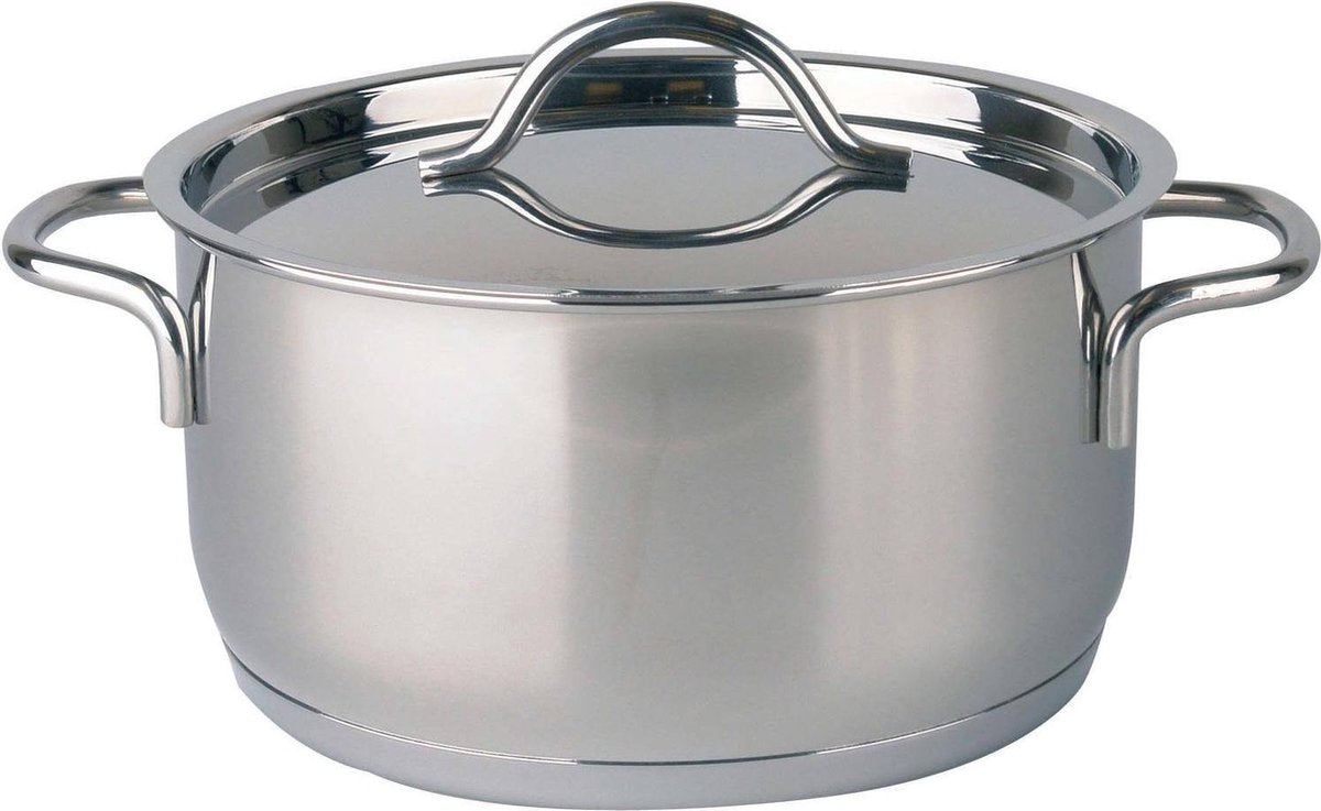 Mammoet Kookpan met deksel Villa 18 cm 2.7 l Roestvrijstaal
