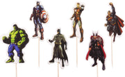 Marvel Avengers superhelden |24 stuks|cupcake - cupcake decoratie - cupcake versiering - cupcake toppers - taart decoratie - taartversiering