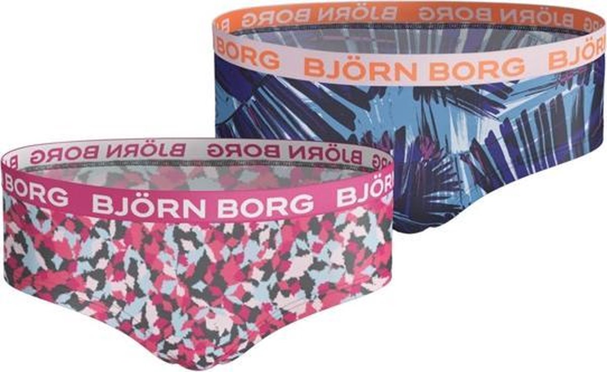 Bjorn Borg Sportonderbroek casual - 2p HIPSTER BB ARROWS & BB SUMMER PALM - roze - vrouwen - 170