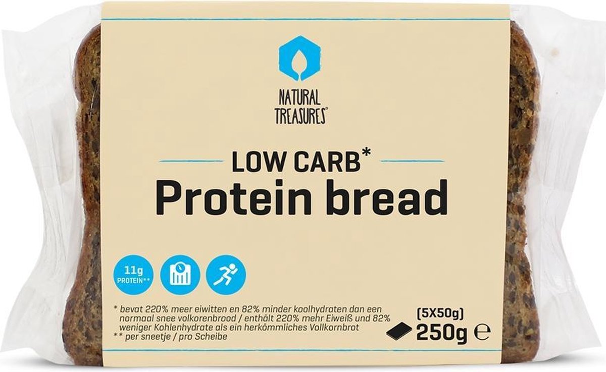 Body & Fit Reduced Carb Eiwitbrood - Brood & Crackers / Eiwitrijke Broodvervanger - Original Smaak - 250 Gram - 1 Verpakking
