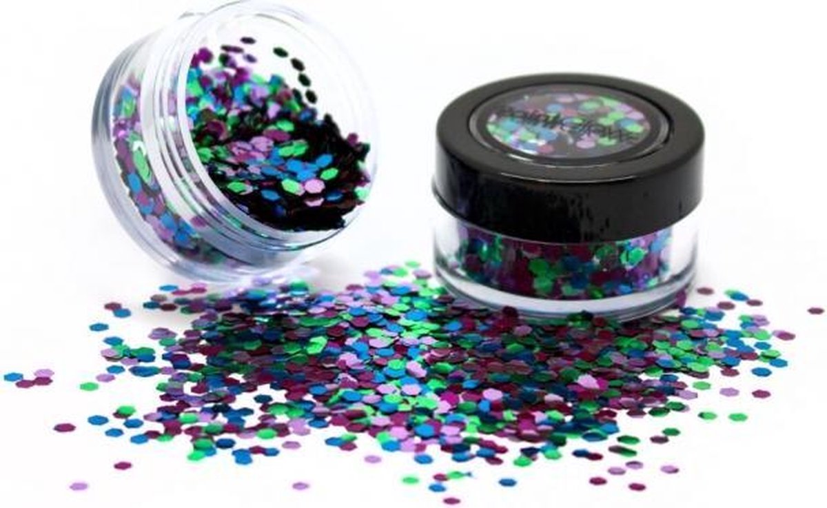Biologisch afbreekbare chunky glitters 3 gr Wild Parrot