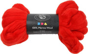 Kartehuset Wol Merino 21 Micron Rood 100 Gram Per Bol