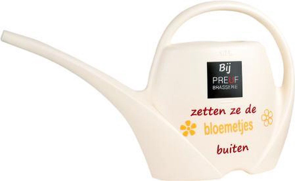 Leuk kado met naam gieter - wit