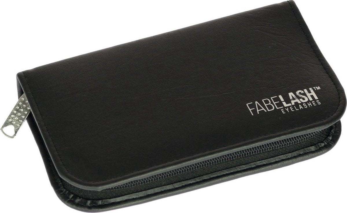 Black luxe tweezer bag zip voor 6 pincetten
