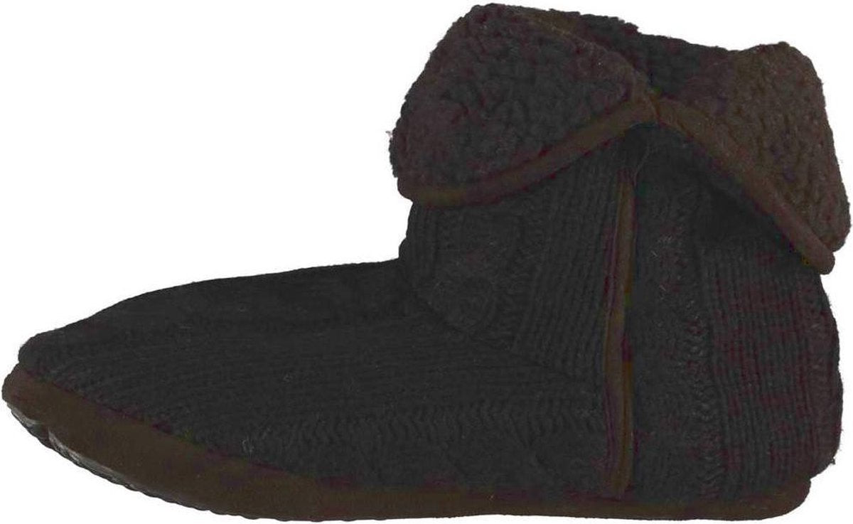 Apollo Gebreide Sloffen Heren Textiel/elastomeer Zwart Mt 37-38