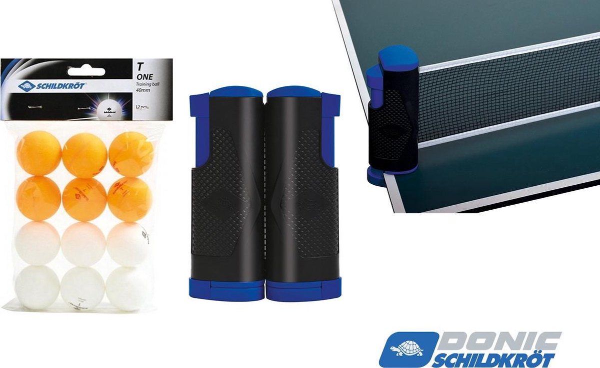 Donic Schildkröt FLEXnet met 1star Spare time balletjes | 12 stuks
