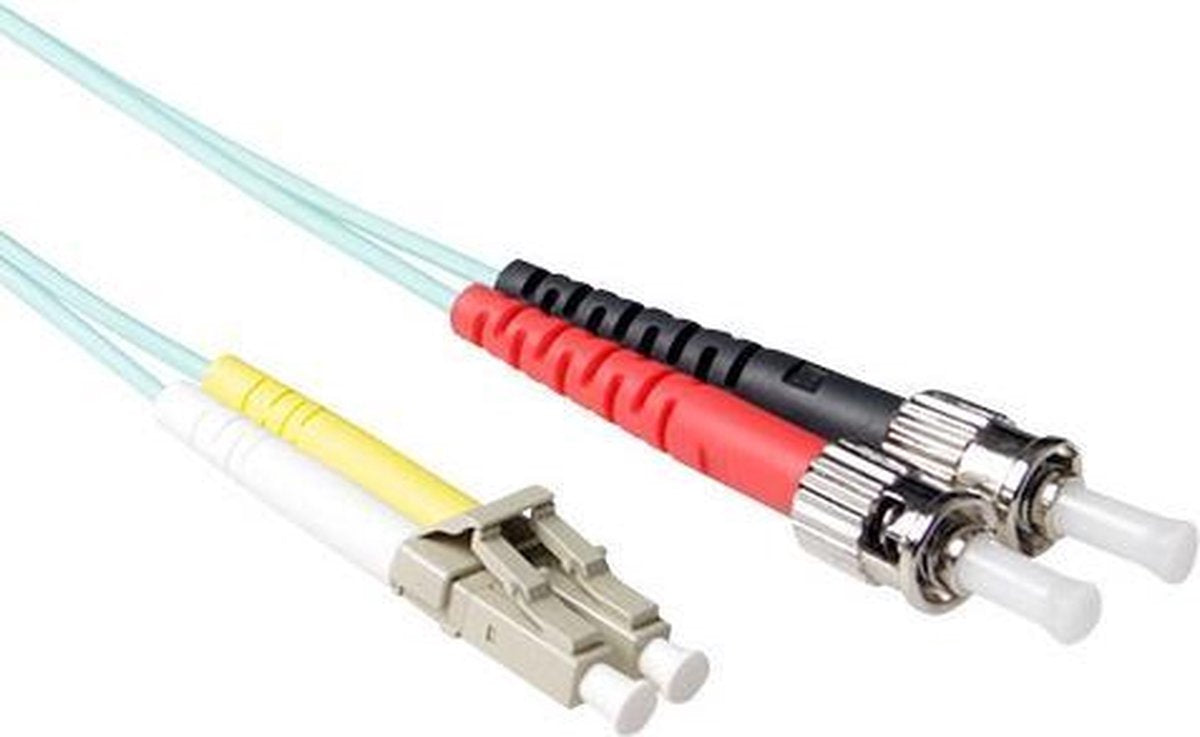 ACT 20 meter LSZH Multimode 50/125 OM3 glasvezel patchkabel duplex met LC en ST connectoren