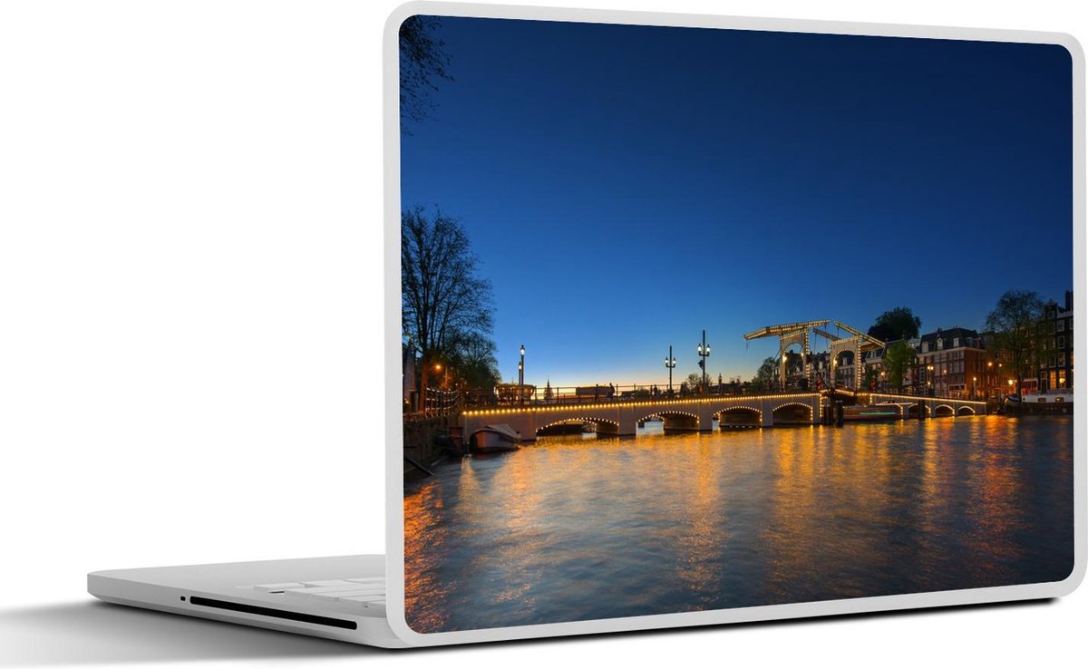Laptop sticker - 10.1 inch - Amsterdam - Brug - Water