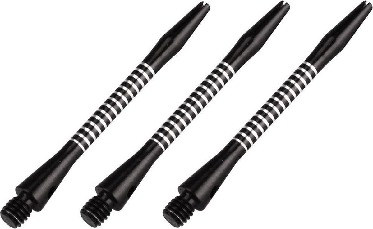 Abbey Darts Shafts Aluminium - Zwart