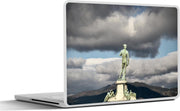 Laptop sticker - 10.1 inch - Achteraanzicht van Michelangelo's David standbeeld in Florence