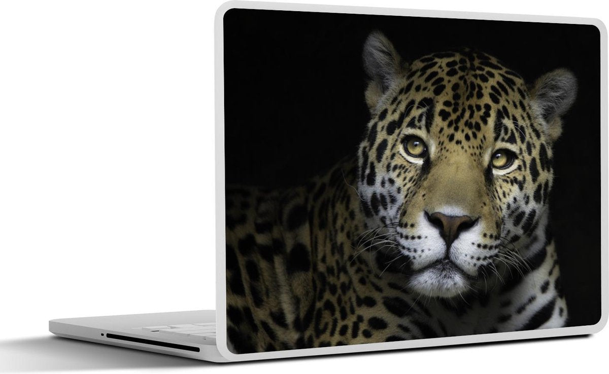 Laptop sticker - 10.1 inch - Jaguar - Portret - Schattig