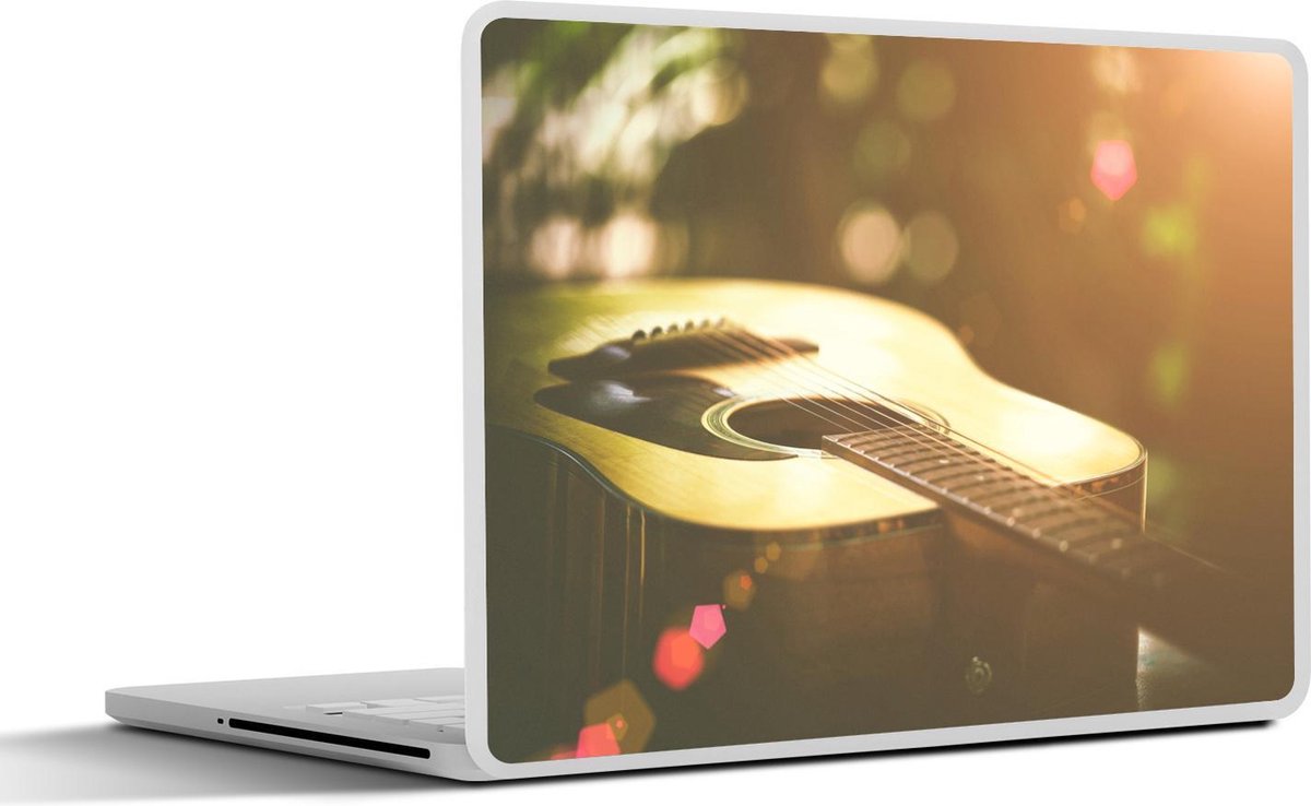 Laptop sticker - 10.1 inch - Abstract  een akoestische gitaar