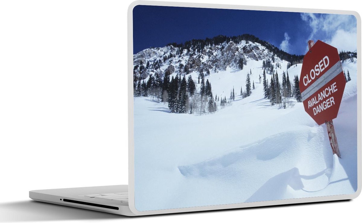 Laptop sticker - 10.1 inch - Afgesloten piste vanwege lawine gevaar