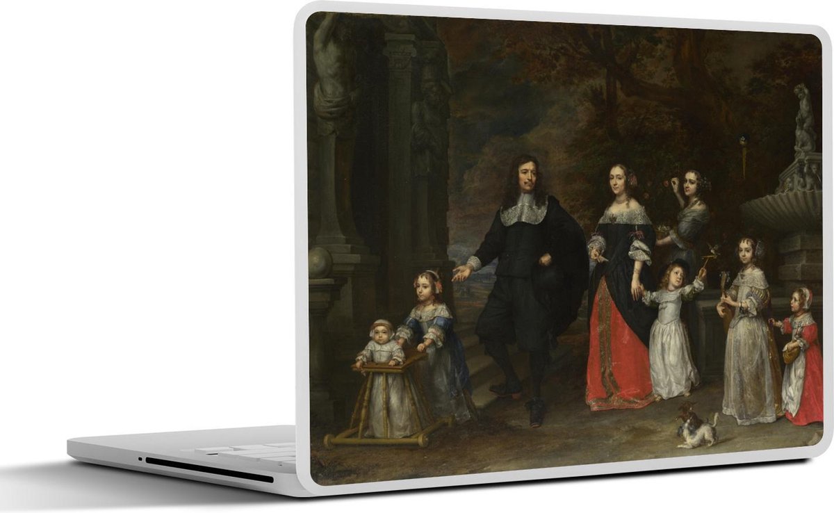 Laptop sticker - 10.1 inch - A family group - Schilderij van gonzales Coques