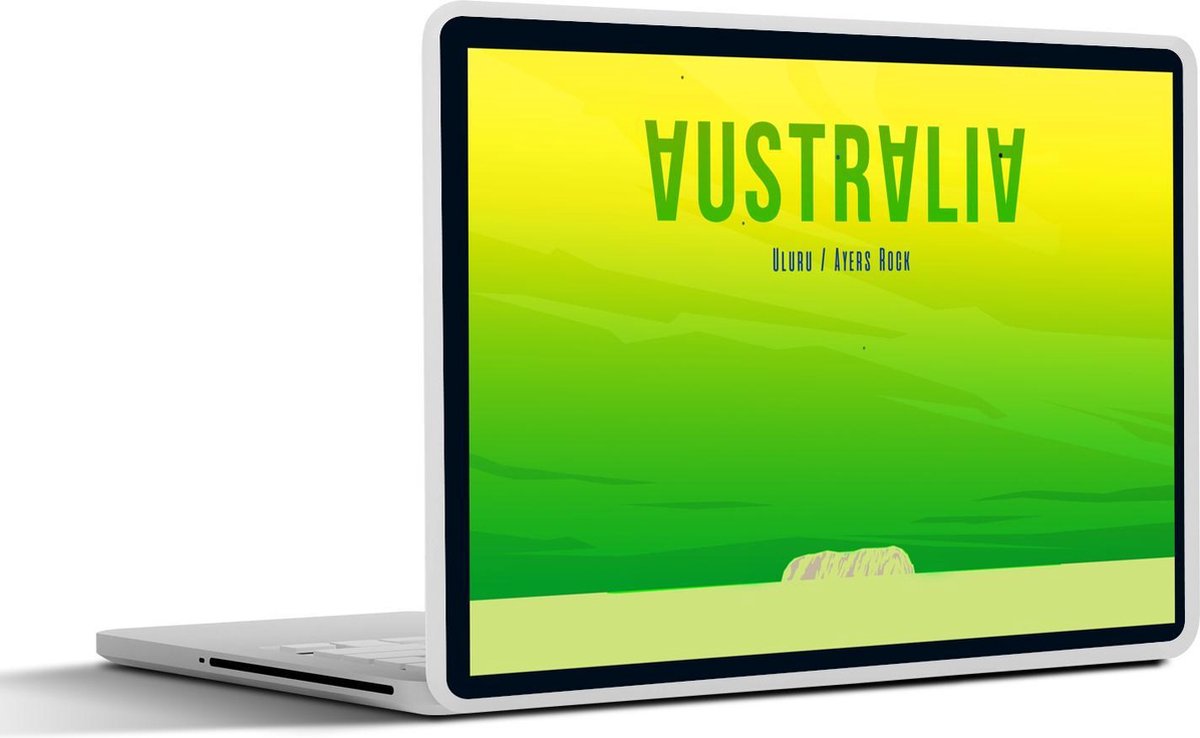 Laptop sticker - 10.1 inch - Illustratie van Uluru in Australië