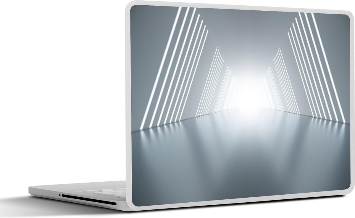 Laptop sticker - 10.1 inch - 3D illustratie van de binnenkant van een tunnel