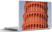 Laptop sticker - 10.1 inch - Italiaanse Toren van Pisa in Europa met warme gloed