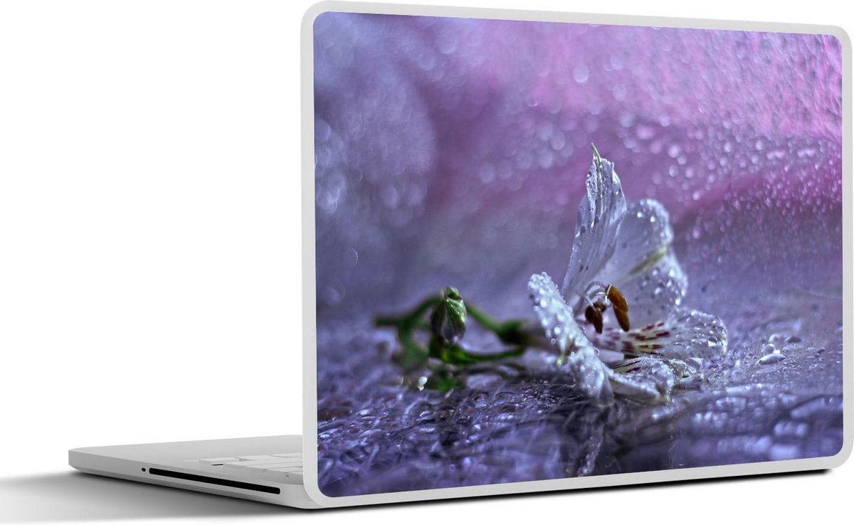 Laptop sticker - 10.1 inch - Incalelie op een paarse achtergrond