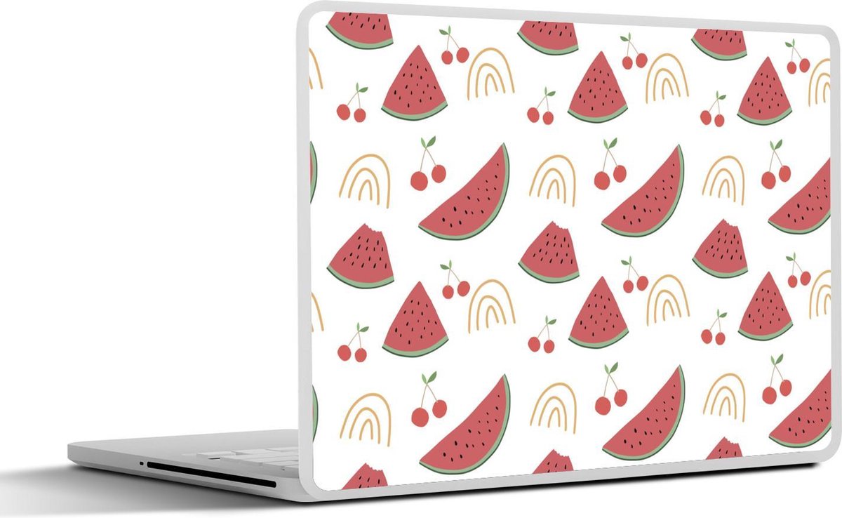 Laptop sticker - 10.1 inch - Abstracte meloenen en kersen