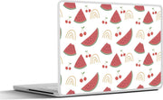 Laptop sticker - 10.1 inch - Abstracte meloenen en kersen