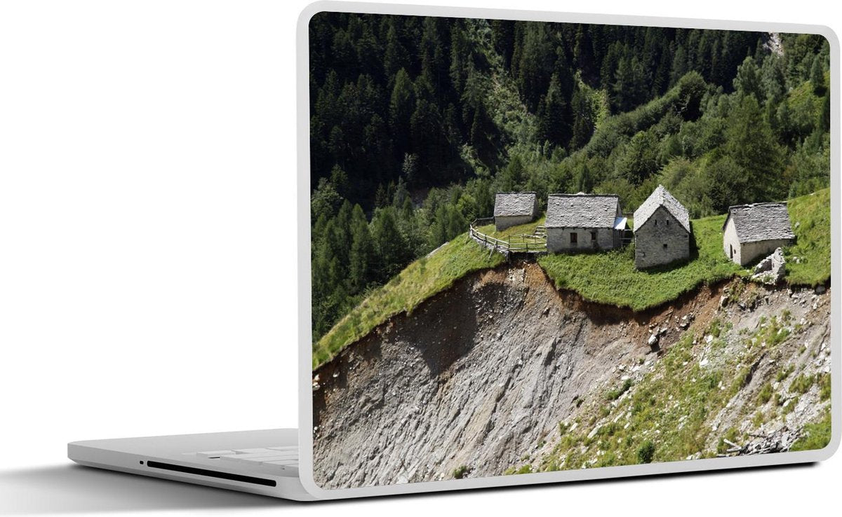 Laptop sticker - 10.1 inch - Aardverschuiving in de bergen