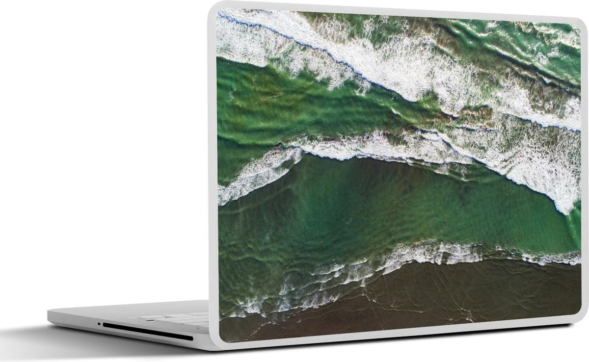 Laptop sticker - 10.1 inch - Aanspoelende golven in Oceanië