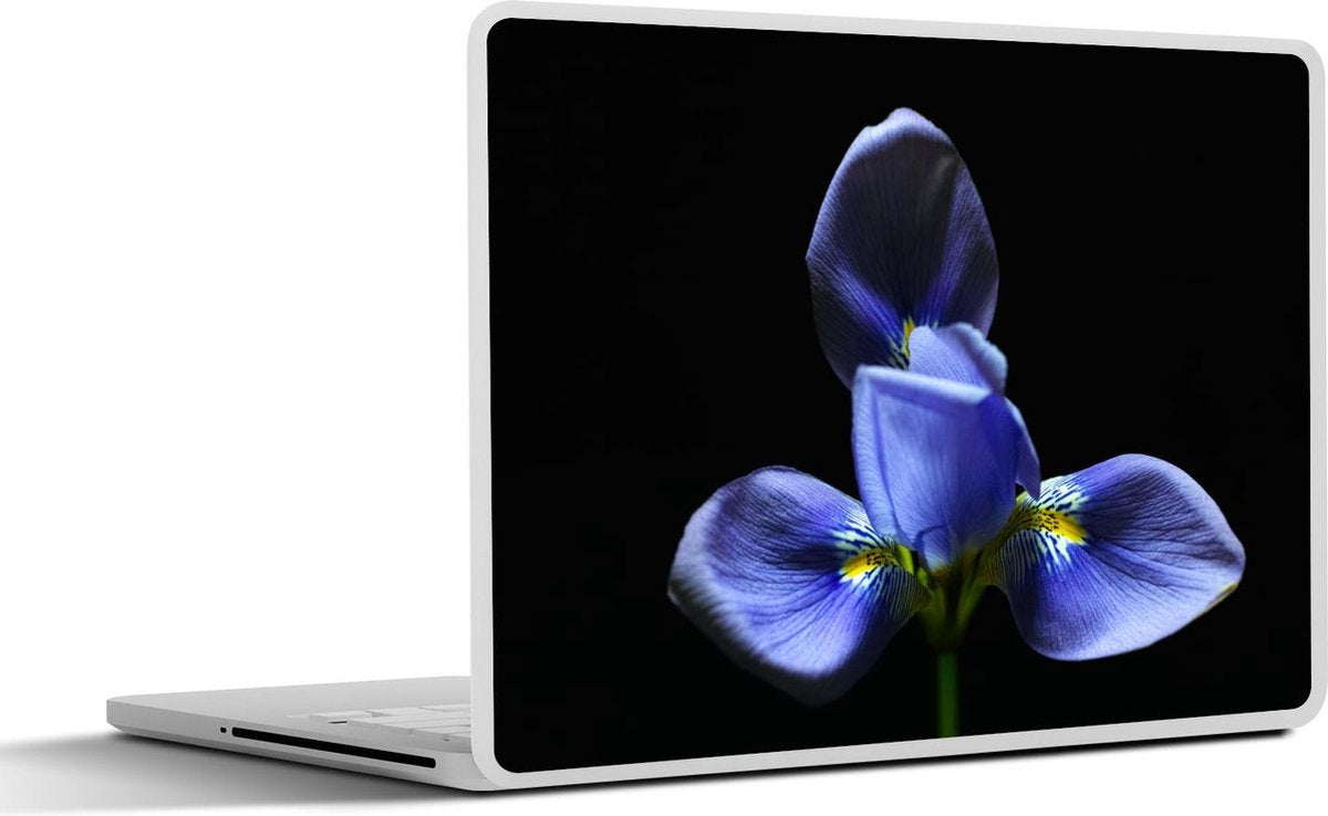 Laptop sticker - 10.1 inch - Iris voor zwarte achtergrond