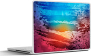 Laptop sticker - 10.1 inch - Abstract werk gemaakt met waterverf met een zonsondergang