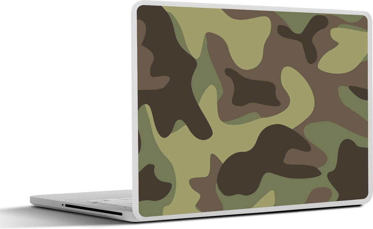 Laptop sticker - 10.1 inch - Illustratie van een camouflage patroon