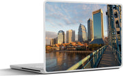 Laptop sticker - 10.1 inch - Jacksonville in de VS gezien vanaf de Main Street Bridge