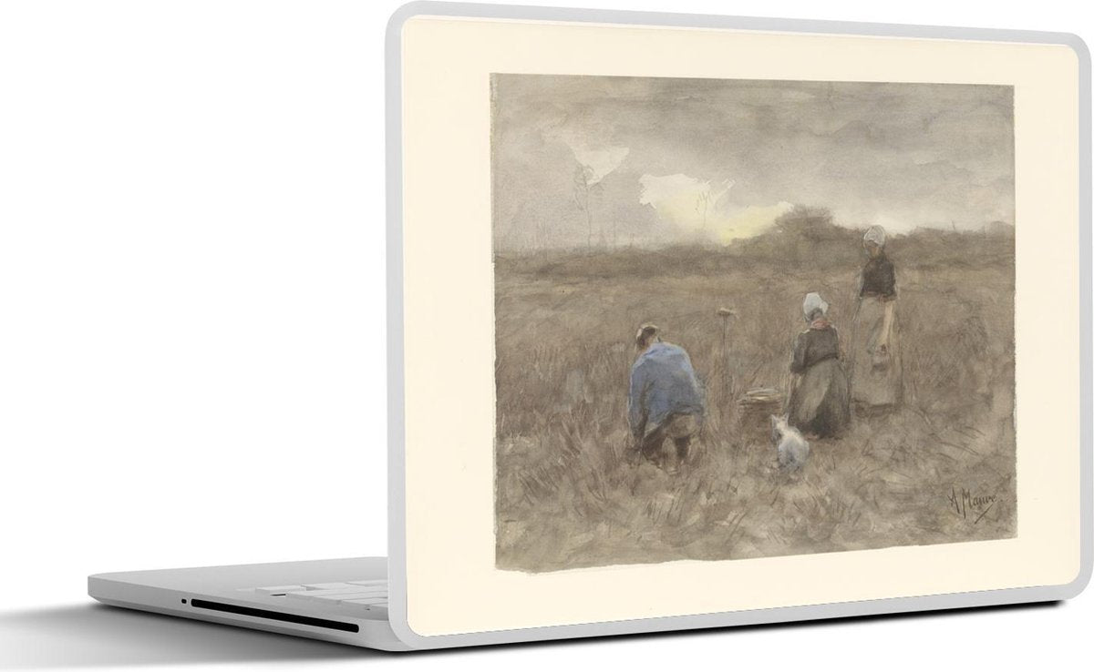 Laptop sticker - 10.1 inch - Aardappelrooiers - Schilderij van Anton Mauve